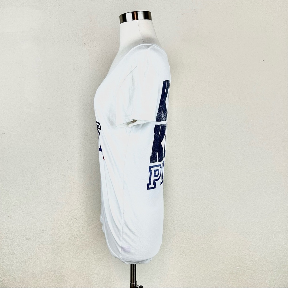 Pink Victoria Secret Dallas Cowboys White V-Neck Top - Picture 3 of 7
